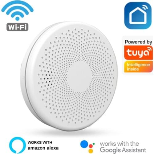 New Tuya Smart Home WIFI Smoke Detector 85 DB Fire Protection Firefighter Sensors Store House Security Alarm System Smart Home