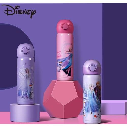 Disney Childrens Water Cup Female Frozen Student Stainless Steel Kettle Direct Drink Leakproof Portable Sippy Cup