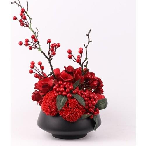 Household flower art Ornaments Handicraft of model room club porch artificial flower Villa soft decoration