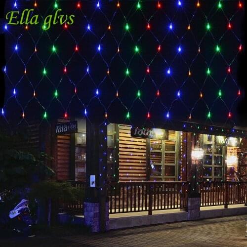 String Lights 3M x 2M 200 LED Linkable Design Net Mesh Ideal for Indoor Outdoor Home Garden Christmas Party Wedding