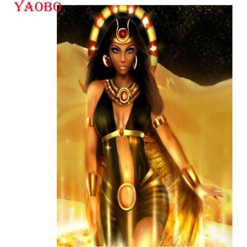 Full Drill DIY Egyptian beauty 5D Diamond Painting Cross Stitch Diamond Embroidery Patterns rhinestones Mosaic Diamond puzzle