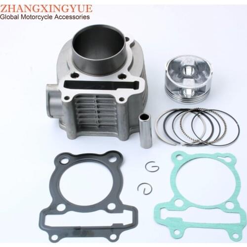 Scooter 61mm Big Bore Cylinder Kit for Peugeot 125 Citystar Django Speedfight 3 Tweet 125cc Upgrade 180cc 4 Stroke