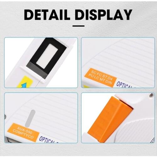 Fiber End Face Cleaning Box Fiber Wiping Tool Pigtail Cleaner Cassette Ftth Optic Fiber Cleaner Tools for SC/ST/FC/LC