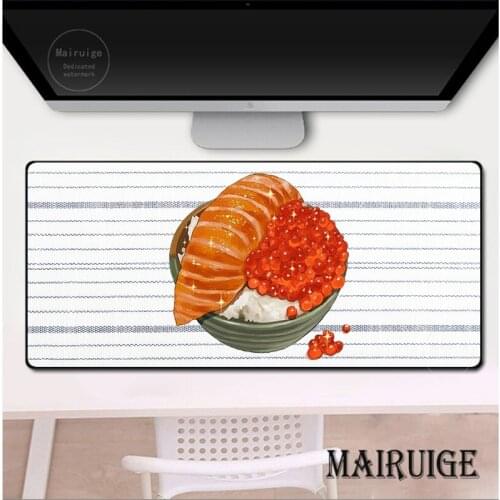 Japanese Food Minimalist Style Mouse Pad XXL 40*90CM Large Table Mat Waterproof Desktop Pad Desk Mat Antislip Office Stationary