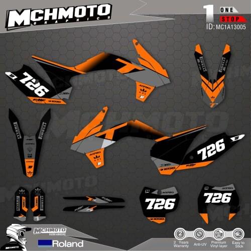 MCHMFG Customized Team Graphics Backgrounds Decals Custom Stickers For 13-15SXF 14-16EXC Graphics