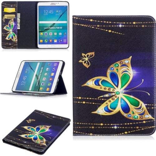 Fashion Panda Pattern case For Samsung Galaxy Tab S2 8.0 inch T710 T715 T713 T719 Cases Tablet PU Leather Shell Funda cover+ Pen