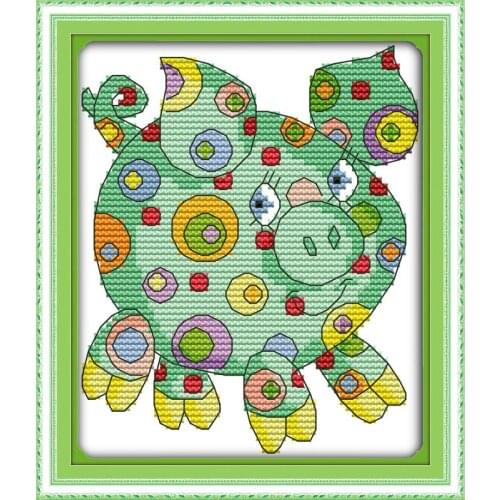 Colorful animal (2) cross stitch kit 14ct 11ct count print canvas stitches embroidery DIY handmade needlework plus