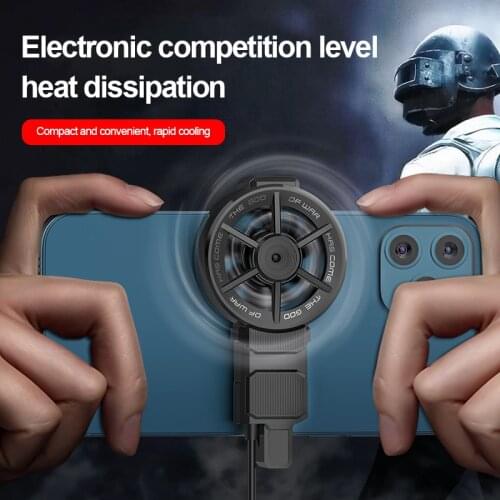 New FL06 Universal Mobile Phone USB Game Cooler System Cooling Fan Gamepad Holder Stand Radiator Phone Back Clip Small Fan
