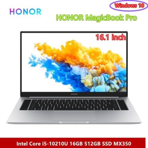 2020 NEW HONOR MagicBook Pro 2020 Laptop Notebook Computer 16.1 inch Intel Core i5-10210U/i7-10510U Nvidia MX350 PCIE SSD FHD