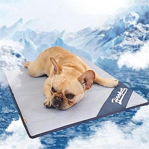 Pet Dog Summer Cooling Mat Mattress Cooler Mat For Cat Teddy Small Large-sized Dog Bed Mats Nest Summer Ice Rattan Mat Cushion
