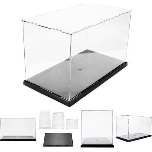 Practical Model Toy Display Case Anti Dust DIY Assembly Transparent Acrylic Display Case Car Boat Toy Model Storage Box for Home