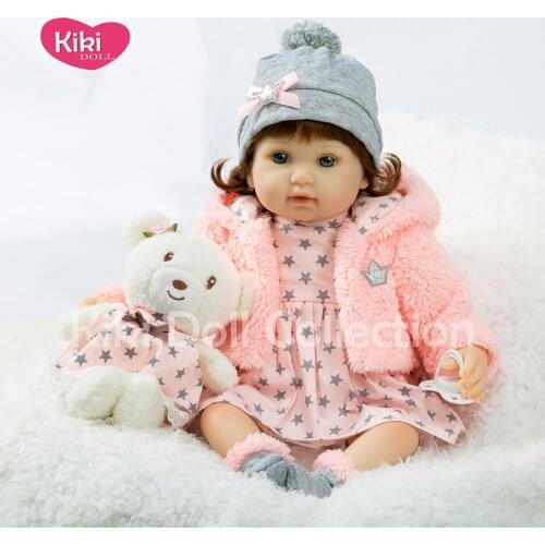 Bebe reborn soft silicone real touch baby doll realistic toy reborn toy toddler baby dolls kids birthday Christmas gift popular