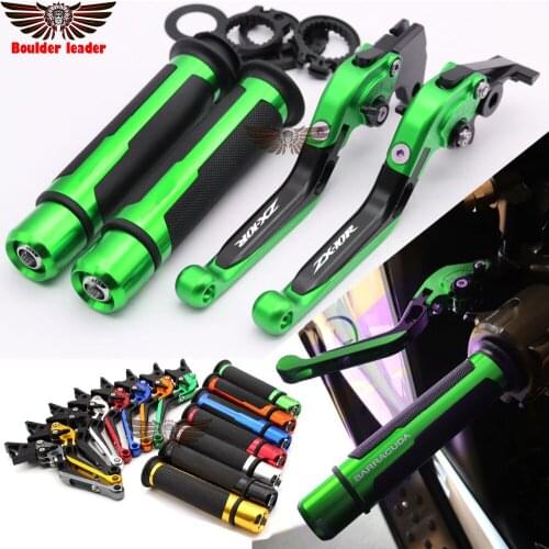 For Kawasaki Ninja ZX10R ZX-10R ZX 10R 2006-2015 Motorcycle CNC Brake Clutch Levers Handlebar Hand Grips
