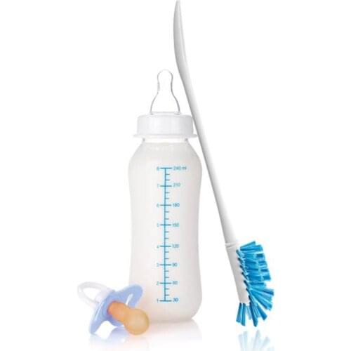 Bottle Brush for Cleaning Jars and Baby Bottles - Stiff Hand Brush for Glass Bottles and Sterilising Baby Bottles
