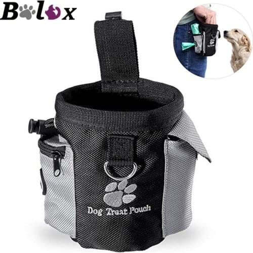 Dog Treat Pouch Drawstring Carries Pet Toys Food Poop Bag Pouch Pet Hands Free Training Waist Bag Pet Product