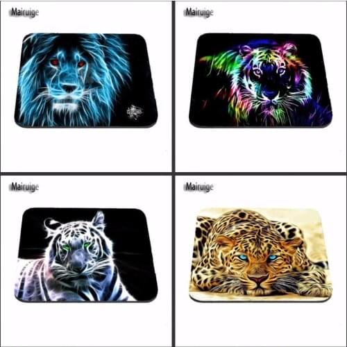 The Glowing Lion Leopards High quality Sale Best Mousepad Silicone Rubber Best Durable Gaming Mat Customized Rectangle pads