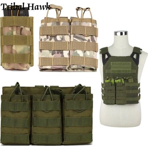 Tactical Military Bag Gear M4 Magazine Pouches Airsoft Utility Molle Pouch Bag Survival Outdoor Waist Bag Vest Tool Pouch