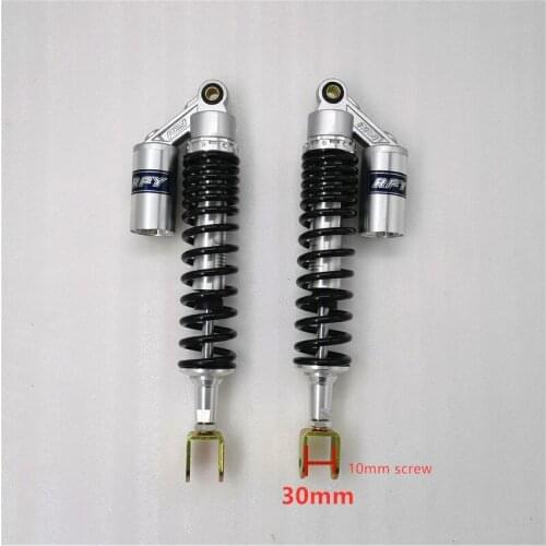 Universal 8mm spring 390mm/400mm/420mm/430mm fork motorcycle real shock absorber for honda suzuki yamaha kawasaki black silver