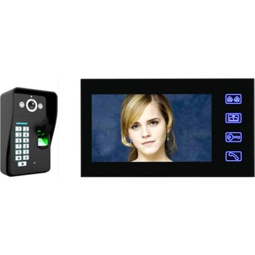 Touch Panel 7 Inch Intercom Password/Finger-Print Video Door Phone