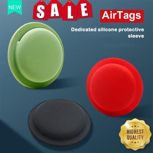 Protective Cover For Aircovered AirTag Case Silicone Protector Bumper Case Compatible For Apple AirTags Tracker Buckle