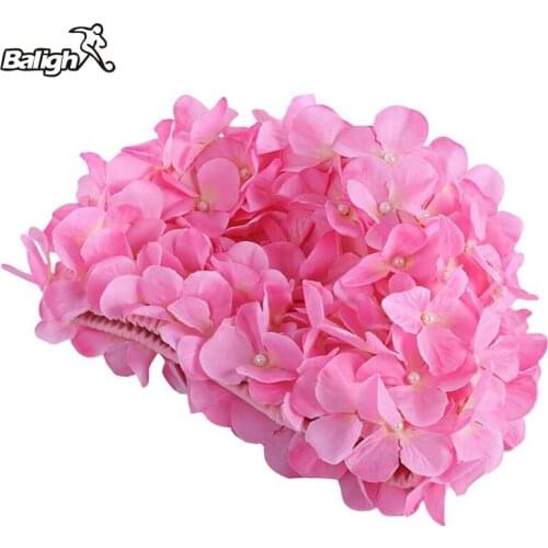 Balight Women Flowers Bath Cap Summer Ladies Water Sports Swimming Cap for Long Hair