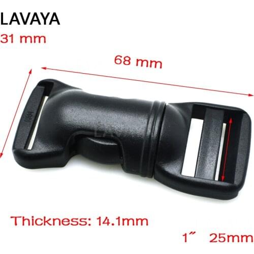 1pcs Webbing Size 25mm Strengthen Semicircle Contoured Side Release Buckles