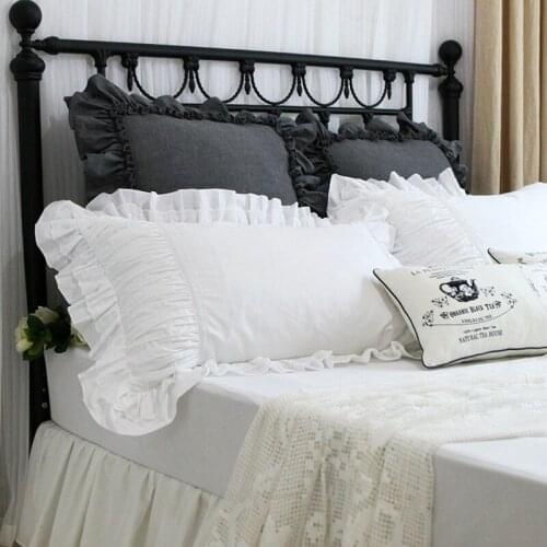 2pcs Luxury pillow case Top handmade wrinkle pillow cover European fashion lace pillow cases pillow sham Romantic bed pillowcase