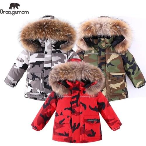 2021 brand winter coat Childrens jacket for baby boy winter clothes camouflage kids clothes waterproof Child thicken snow wear