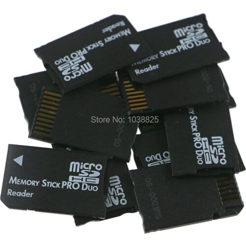 30pcs Micro SD to Memory Stick Pro Duo Card Reader for MS Pro Duo Card Adapter Single Slot TF Memory SD Card Converter for psp