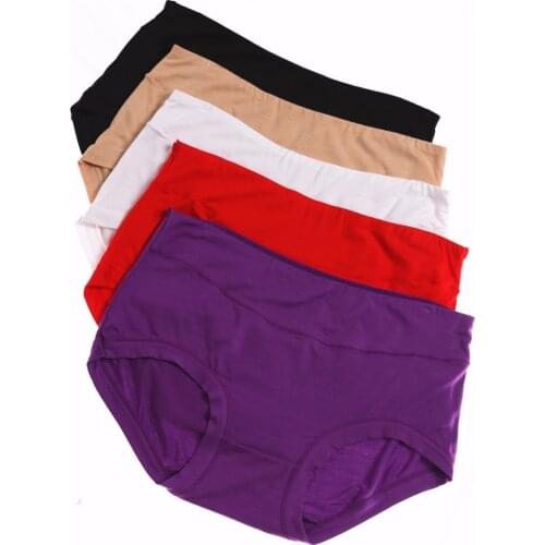 5PCS Pack Top Quality Underwear Women Sexy Bamboo Fiber Seamless Briefs Spandex Ladies Girls Panties Knickers M L XL XXL XXXL