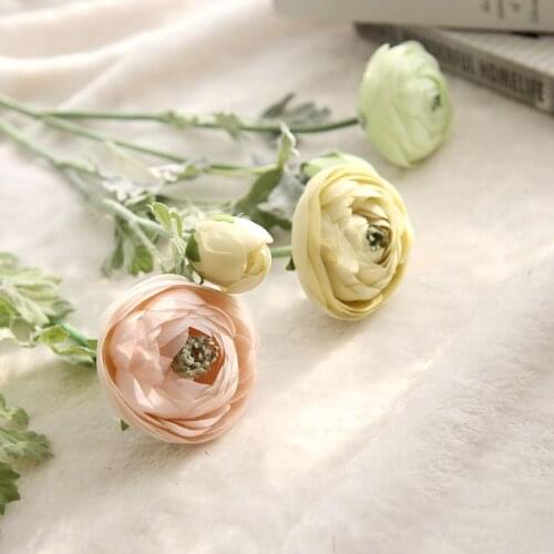 7pcs/lot Artificial Flower Branches Tea Rose Silk Flower Home Decoration Garden Fake Flower Decoration Wedding Background Wall