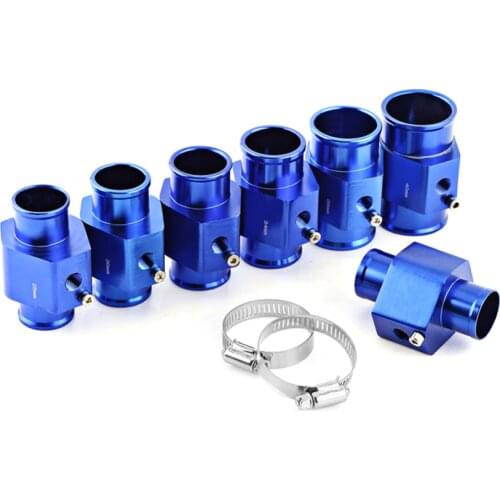Univers Auto Car Water Temperature Sensor Adapter Water Temp Joint Pipe Guage Meter Aluminium with Clamps 26/28/30/32/34/38/40mm