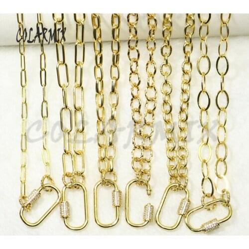 5 strands Multi kinds Link necklace zircon 0 Toggle-clasp pendant necklace Chain necklace fashion jewelry accessories 50584