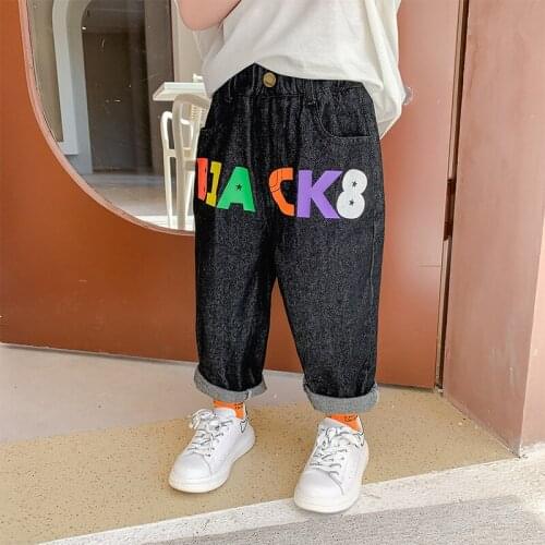 Stars Baby Spring Autumn Jeans Pants For Boys Children Kids Trousers Clothing Teenagers Gift Home Outdoor High Quality