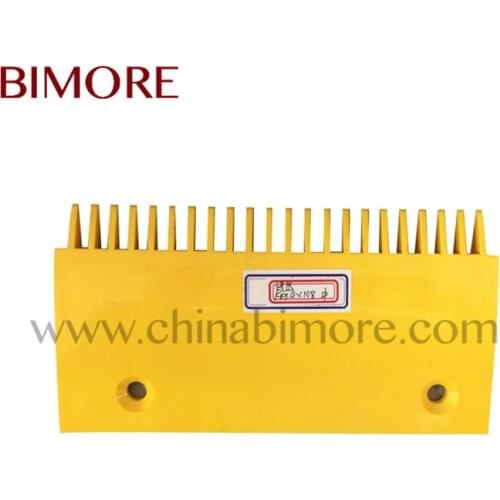 9300 Escalator Comb Yellow Plastic Length 205mm Width 108mm Install Size 145mm Center 22T