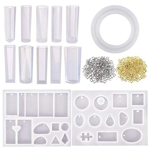 Resin Silicone Mold Mix Style Fashion Pendant Silicone Mould Epoxy Resin Decorative Craft DIY Crystal Epoxy Jewelry Tools