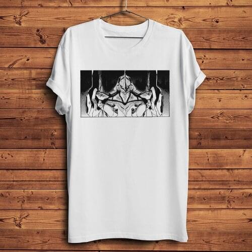 Mecha EVA 01 Appearance funny anime tshirt Men summer new White Casual short sleeve T Shirt Unisex otaku streetwear tee