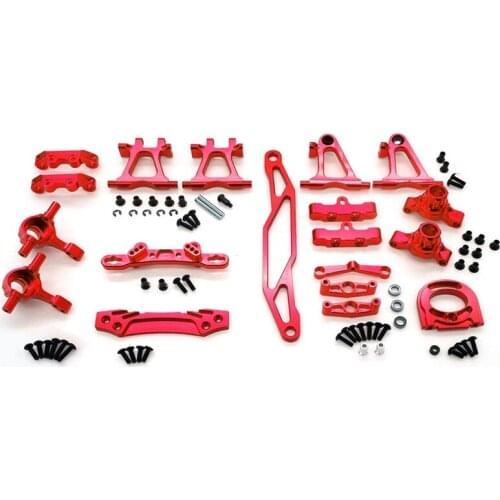 Metal Modification Accessory Kit Suspension Arms Steering Knuckle for Tamiya TT-02 TT02 1/10 RC Car Upgrade Parts