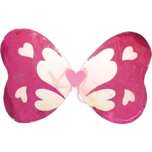 Lovely Girls Glitter Butterfly Angel Fairy Wings Party Dress Up Fancy Dress