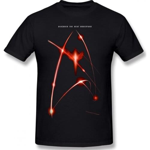 Men Clothing Star Trek Science FictionTV Series Homme T-Shirt Discovery Season 2 Premier Poster Streetwear Short Sleeve