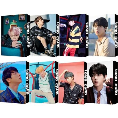 NEW 30Pc Kpop Bangtan Boys JIN Album Soul Persona Self Made of Paper Cards Poster Photocard Lomo Cards