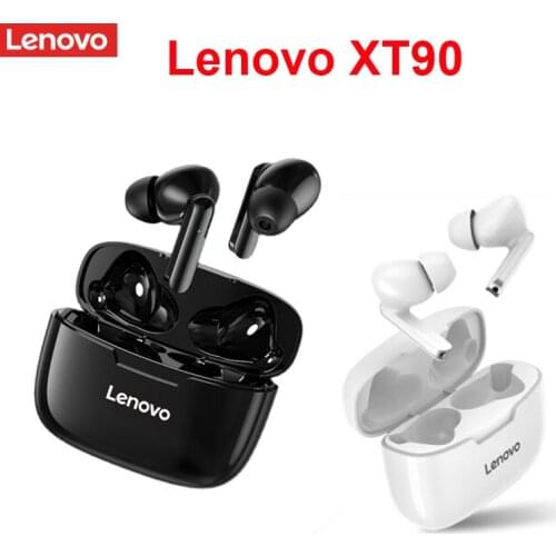 Original Lenovo XT90 Wireless Bluetooth 5.0 Earphones TWS Earbuds Waterproof Headphones HiFi Wireless Headset With Mic Sports