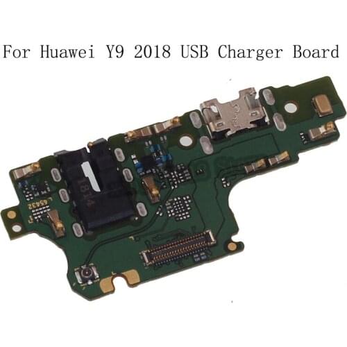 USB Plug Charger Board For Huawei Y9 2018 Microphone Module Cable Connector For Huawei Y9 2018 Phone Replacement Repair Parts