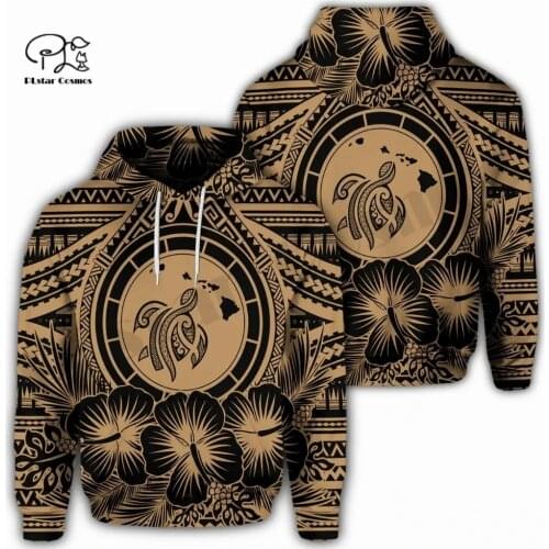 PLstarCosmos 3DPrint Newest Hibiscus Tropical Polynesia Funny Premium Unique Harajuku Streetwear Unisex Hoodie/SweatshirtZip P-1
