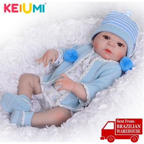 23Inch Lovely Reborn Baby Dolls Full Body Silicone Realistic Baby Doll Boy Toy For Kids Birthday Gifts Real Alive Newborn Baby
