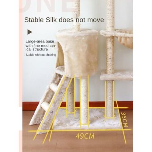 Net Red Cat Climbing Rack Cat Nest Cat Tree One Villa Cat Rack Large Large Cat Grab Through Tianzhu Platform Multifunctional