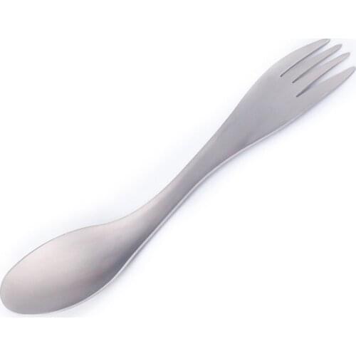 Hike backpack utensil Spork fork spoon tableware travel Ti Titanium outdoor camp Picnic cutlery long Cookware portable flatware