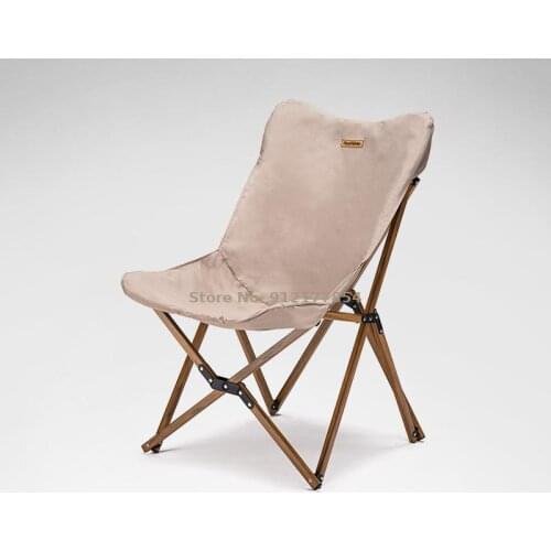 Outdoor portable aluminum alloy folding fishing chair stool field camping backrest recliner