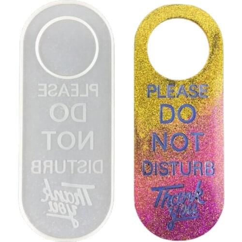 Do Not Disturb Door Hanger Sign Silicone Mold Out of Office Sign Mold Ideal for Office Home Clinic Dorm Online Class
