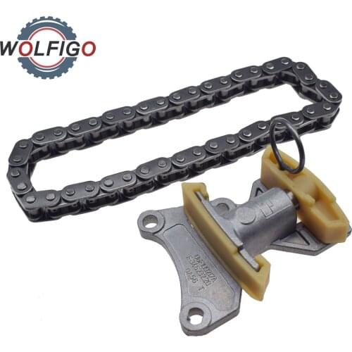 WOLFIGO New Timing Chain & Tensioner for Audi A4 A6 VW Golf Jetta Passat Seat Altea Skoda Octavia 06F109217A 06D109229B